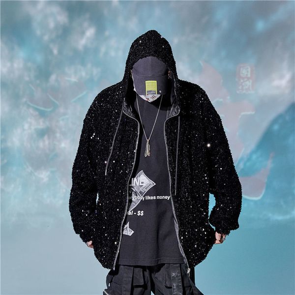 2021 new hip-hop fashion streetwear men's jacket drops sequins matching disco hoodie stage hoodies harajuku flash suit sell 3b04, Black
2021 new hip-hop fashion streetwear men's jacket drops sequins matching disco hoodie stage hoodies harajuku flash suit sell 3b04, Black