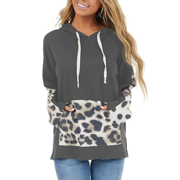 ins shiying sweater womens autumn and winter new european and american leopard splicing pocket long sleeve hooded pullover womens sweater 25, Black
ins shiying sweater womens autumn and winter new european and american leopard splicing pocket long sleeve hooded pullover womens sweater 25, Black