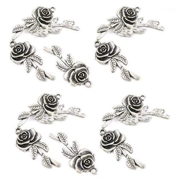 qty 10 pieces ancient silver jewelry making charms rose pendent bulk for bracelet1, Bronze;silver
qty 10 pieces ancient silver jewelry making charms rose pendent bulk for bracelet1, Bronze;silver