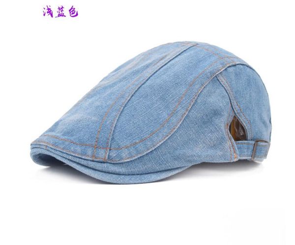 berets adjustable men beret sun breathable bone brim flat hats women herringbone solid cap, Blue;gray
berets adjustable men beret sun breathable bone brim flat hats women herringbone solid cap, Blue;gray