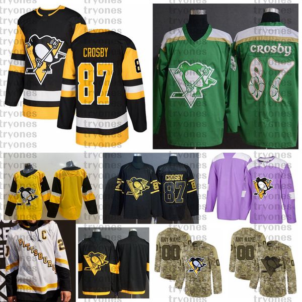 2021 reverse retro customize #87 sidney crosby pittsburgh penguins jerseys golden edition camo veterans day fights cancer hockey jersey, Black;red
2021 reverse retro customize #87 sidney crosby pittsburgh penguins jerseys golden edition camo veterans day fights cancer hockey jersey, Black;red