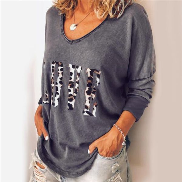 ladies women long sleeve leopard shirt loose love casual blouse shirt female autumn blouse, White
ladies women long sleeve leopard shirt loose love casual blouse shirt female autumn blouse, White