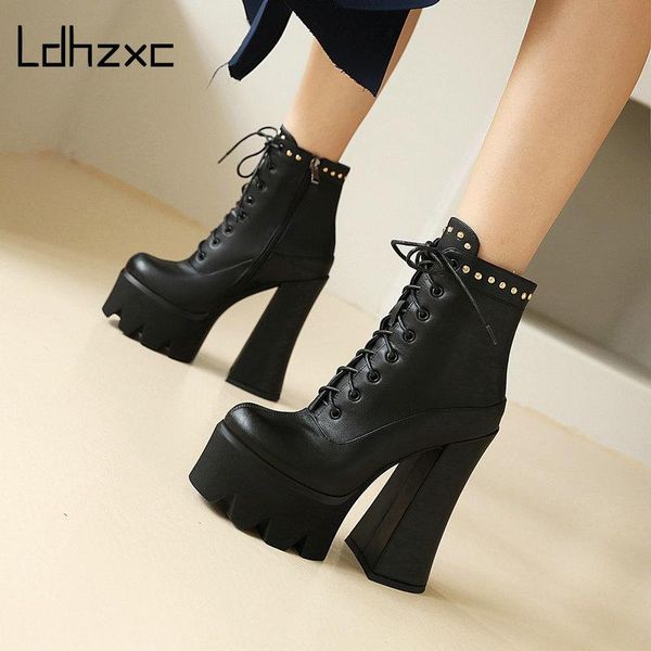 ldhzxc new genuine leather boots zip platform ankle boots round toe fashion autumn winter ladies party shoes, Black
ldhzxc new genuine leather boots zip platform ankle boots round toe fashion autumn winter ladies party shoes, Black