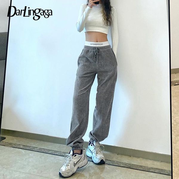 women's pants & capris darlingaga patchwork loose corduroy casual drawstring letters female trousers streetwear korean side stripe ladi, Black;white
women's pants & capris darlingaga patchwork loose corduroy casual drawstring letters female trousers streetwear korean side stripe ladi, Black;white