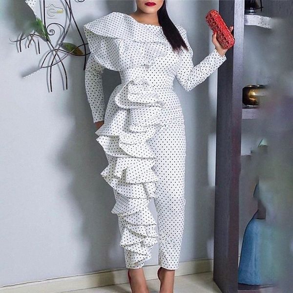 women's plus size jumpsuit ruffle print polka dot casual streetwear home casual high full length spring summer white l xl 3xl 71dl#, Black
women's plus size jumpsuit ruffle print polka dot casual streetwear home casual high full length spring summer white l xl 3xl 71dl#, Black