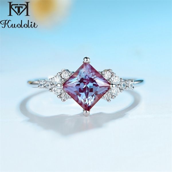 kuololit natural alexandrite gemstone ring for women solid 925 sterling silver ring lab grown princess cut stone for engagement 201218
kuololit natural alexandrite gemstone ring for women solid 925 sterling silver ring lab grown princess cut stone for engagement 201218
