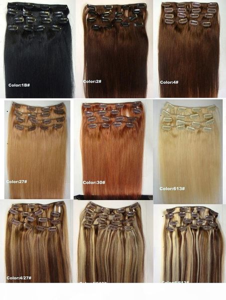 super quality r price clip in human hair extensions brazilian virgin hair, 7pcs set 70gr straight wave, Black
super quality r price clip in human hair extensions brazilian virgin hair, 7pcs set 70gr straight wave, Black
