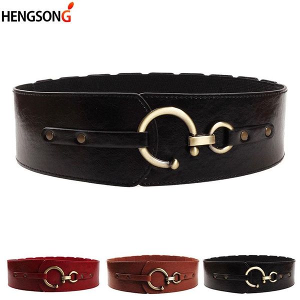 faux leather wide belt for dress women 2020 new designer belt fashion decorative elastic wide waist band, Black;brown
faux leather wide belt for dress women 2020 new designer belt fashion decorative elastic wide waist band, Black;brown