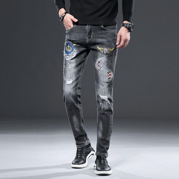 men's jeans 2021 spring fashion design ropa hombre denim men pantalones hip hop skinny, Blue
men's jeans 2021 spring fashion design ropa hombre denim men pantalones hip hop skinny, Blue