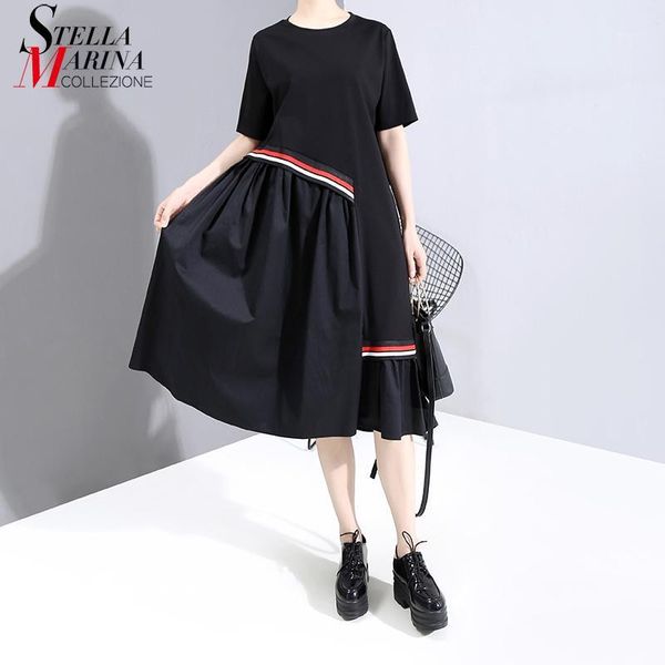 * new 2020 women summer fashion black short-sleeve casual dress round neck ladies cotton midi dress straight vestidos style 63691, Black;gray
* new 2020 women summer fashion black short-sleeve casual dress round neck ladies cotton midi dress straight vestidos style 63691, Black;gray