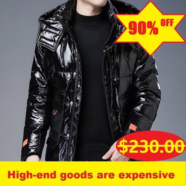 2020 winter new white duck down warm down jacket men's hooded shiny men's jacket fashion youth casual, Black
2020 winter new white duck down warm down jacket men's hooded shiny men's jacket fashion youth casual, Black
