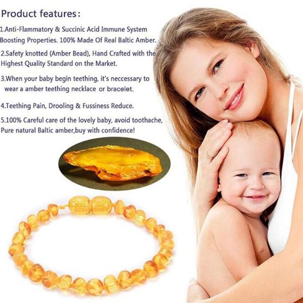 charm bracelets baltic natural baby bracelet children molars diy irregular jewelry fussiness reduce ambers teething, Golden;silver
charm bracelets baltic natural baby bracelet children molars diy irregular jewelry fussiness reduce ambers teething, Golden;silver
