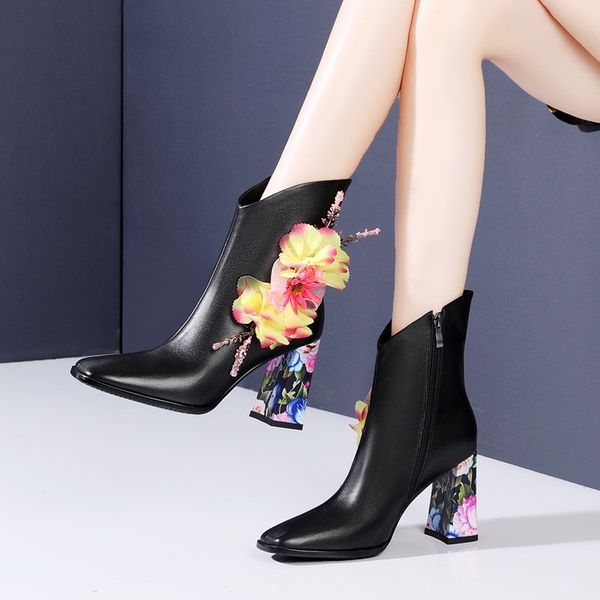 2021 new genuine leather woman ankle boots winter shoes high heels with black boot 3ktd
2021 new genuine leather woman ankle boots winter shoes high heels with black boot 3ktd