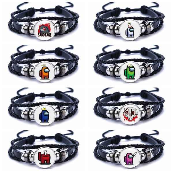 2020 game among us bracelet for men women kids adjustable black pu leather bracelets family christmas gift party favor
2020 game among us bracelet for men women kids adjustable black pu leather bracelets family christmas gift party favor