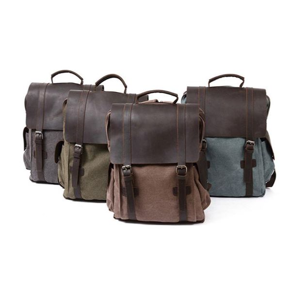 vintage canvas with genuine leather backpack men school backpack wearproof travel bookbag 15.6 lap rucksacks women
vintage canvas with genuine leather backpack men school backpack wearproof travel bookbag 15.6 lap rucksacks women