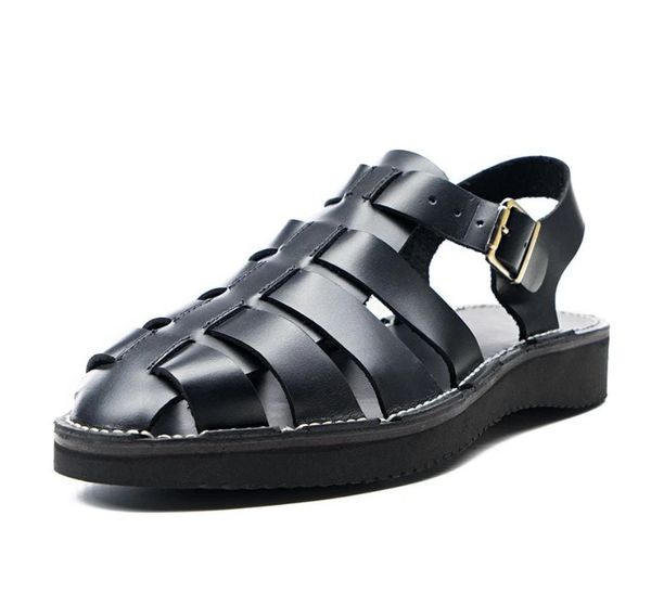handmade woven pu leather vintage roman sandals brogue shoes spring vintage classic male casual f200 t200420, Black
handmade woven pu leather vintage roman sandals brogue shoes spring vintage classic male casual f200 t200420, Black