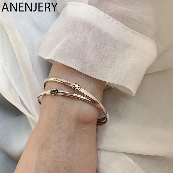 anenjery fashion retro smiling face thai silver color bangle for women men funny bracelet bangle jewelry gifts s-b447, Black
anenjery fashion retro smiling face thai silver color bangle for women men funny bracelet bangle jewelry gifts s-b447, Black