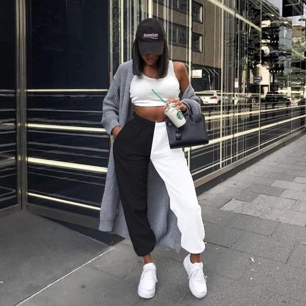 women's pants & capris fashion harajuku joggers wide leg sweatpants women trousers street high waist streetwear casual pant femme fall, Black;white
women's pants & capris fashion harajuku joggers wide leg sweatpants women trousers street high waist streetwear casual pant femme fall, Black;white