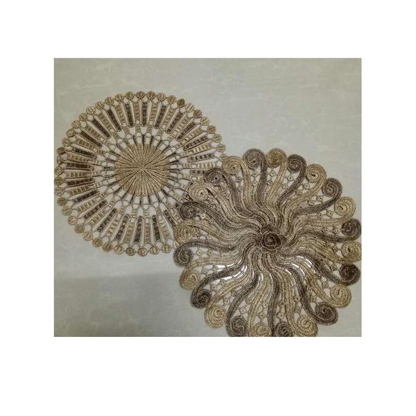 3d gold lace round embroidery table place mat christmas pad placemat cup mug coaster napkin new year good doily bbytyl
3d gold lace round embroidery table place mat christmas pad placemat cup mug coaster napkin new year good doily bbytyl