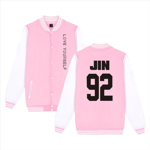 kpop love yourself jacket bomber jacket k pop clothes bangtan boys sweatshirt hip streetwear clothes plus size, Black;brown
kpop love yourself jacket bomber jacket k pop clothes bangtan boys sweatshirt hip streetwear clothes plus size, Black;brown