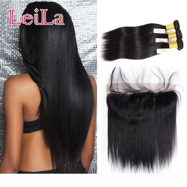 peruvian ear to ear 13x4 lace frontal closure with 3 bundles straight part unprocessed virgin human hair with frontal, Black;brown 
peruvian ear to ear 13x4 lace frontal closure with 3 bundles straight part unprocessed virgin human hair with frontal, Black;brown