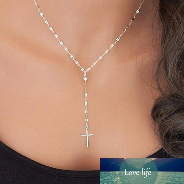 new punk sweet color clavicle chain cross pendant clavicle necklace for women party jewelry gift, Silver
new punk sweet color clavicle chain cross pendant clavicle necklace for women party jewelry gift, Silver