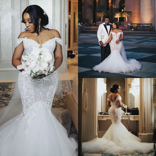 vintage lace mermaid wedding dresses 2021 african off the shoulder appliques tulle trumpet bridal gowns plus size vestidos de novia al7979, White
vintage lace mermaid wedding dresses 2021 african off the shoulder appliques tulle trumpet bridal gowns plus size vestidos de novia al7979, White