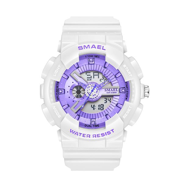 new smael fashion ins style quartz ditigal womens ladies watch high school student lovers watches purple dial white resin strap sport a04b9, Slivery;brown
new smael fashion ins style quartz ditigal womens ladies watch high school student lovers watches purple dial white resin strap sport a04b9, Slivery;brown