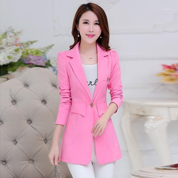 ladies suit jacket spring and autumn new slim small suit in the long section women's professional small jacket1, White;black
ladies suit jacket spring and autumn new slim small suit in the long section women's professional small jacket1, White;black