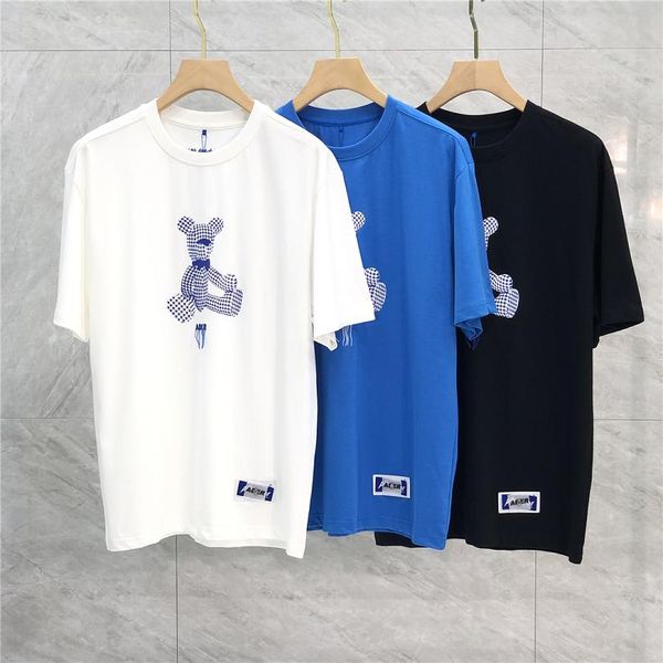 22ss cartoon print embroidery t shirt men women cotton tees, White;black
22ss cartoon print embroidery t shirt men women cotton tees, White;black