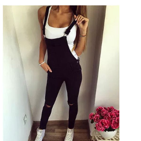 women jumpsuit slim denim jeans long overalls female fashion sport casual strap suspender rompers hole trousers leotard, Black;white
women jumpsuit slim denim jeans long overalls female fashion sport casual strap suspender rompers hole trousers leotard, Black;white