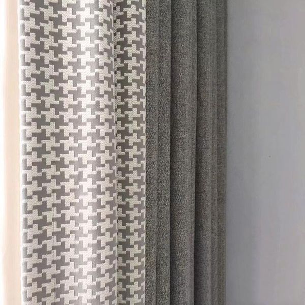 curtain & drapes custom nordic modern houndstooth livingroom gray splicing jacquard shading bedroom blackout drape m921
curtain & drapes custom nordic modern houndstooth livingroom gray splicing jacquard shading bedroom blackout drape m921