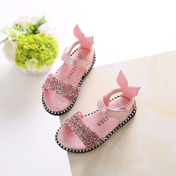 children's open toe 2020 new girls sandals korean rabbit diamond student baby summer sho, Black;red
children's open toe 2020 new girls sandals korean rabbit diamond student baby summer sho, Black;red