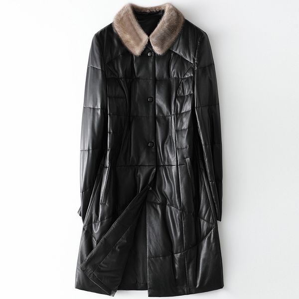 real couro inverno genuno para baixo jaqueta guaxinim gola 100% casaco de pele carneiro feminino plius tamanho 4xl roupas longas bxul, Black
real couro inverno genuno para baixo jaqueta guaxinim gola 100% casaco de pele carneiro feminino plius tamanho 4xl roupas longas bxul, Black