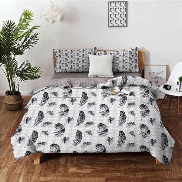 grunge plumage on geometric inner squares sketchy gothic backgroundbedding 3-piece set
grunge plumage on geometric inner squares sketchy gothic backgroundbedding 3-piece set