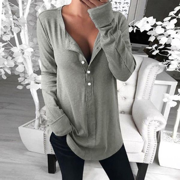 long sleeve t-shirt women casual v-neck slim fit tee female warm spring autumn basic t-shirts pull femme buttons top, White
long sleeve t-shirt women casual v-neck slim fit tee female warm spring autumn basic t-shirts pull femme buttons top, White