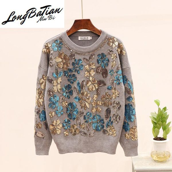 autumn new fashion tracksuit women 2pc set beading sequin flower sleeve sweater casual long pants suit female knitted sets1, White
autumn new fashion tracksuit women 2pc set beading sequin flower sleeve sweater casual long pants suit female knitted sets1, White