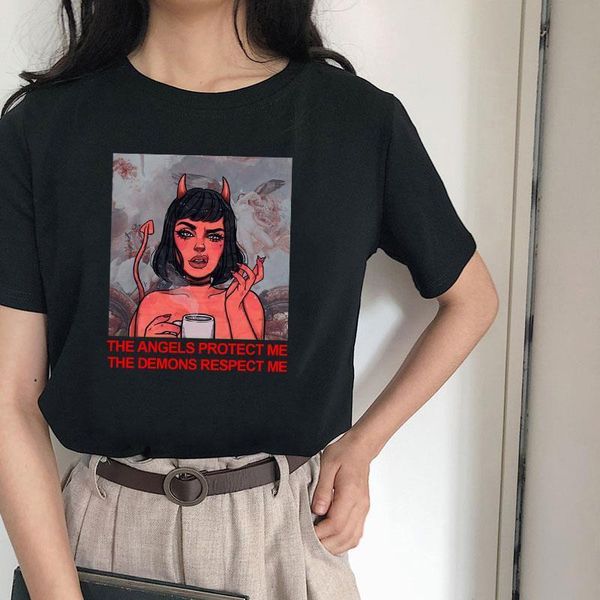 vintage summer harajuku devil letter print fun loose short sleeve gothic tees cartoon casual ulzzang female punk t-shirt, White
vintage summer harajuku devil letter print fun loose short sleeve gothic tees cartoon casual ulzzang female punk t-shirt, White