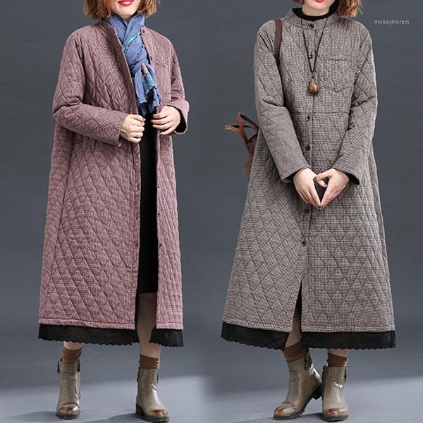 women's down & parkas autumn winter retro cotton-padded jacket women long sleeve stand collar slim fit plaid vintage coat women1, Black
women's down & parkas autumn winter retro cotton-padded jacket women long sleeve stand collar slim fit plaid vintage coat women1, Black