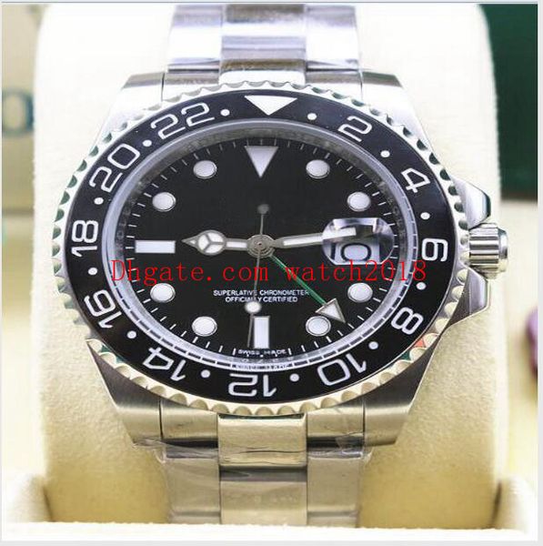 original box luxury wristwatches 116710 116713 116718 40mm silver stainless steel bracelet ceramic bezel automatic mechanical men's wat, Slivery;brown
original box luxury wristwatches 116710 116713 116718 40mm silver stainless steel bracelet ceramic bezel automatic mechanical men's wat, Slivery;brown