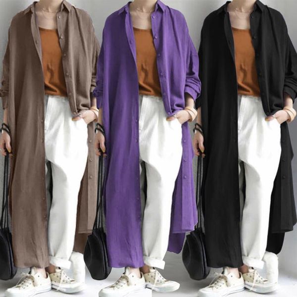 women's autumn blouse zanzea 2020 vintage casual long cardigans button long sleeve shirts female button blusas plus size tunic, White
women's autumn blouse zanzea 2020 vintage casual long cardigans button long sleeve shirts female button blusas plus size tunic, White