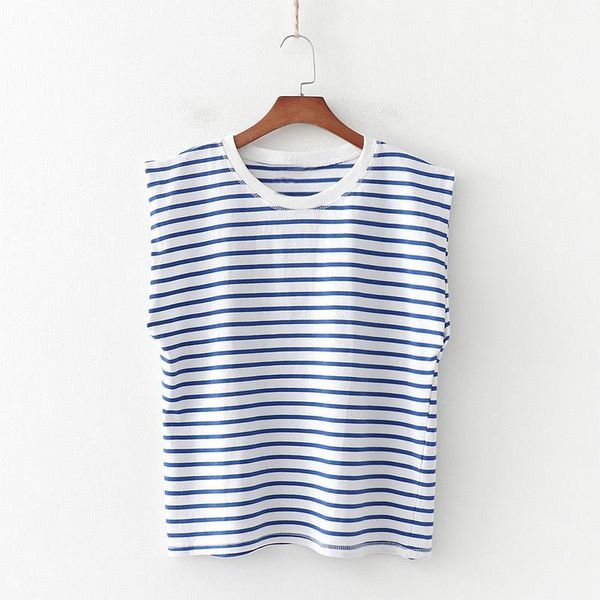 striped print vintage women t-shirt padded shoulder sleeveless o-neck female tshirts summer casual streetwear ladies t shirts1, White
striped print vintage women t-shirt padded shoulder sleeveless o-neck female tshirts summer casual streetwear ladies t shirts1, White