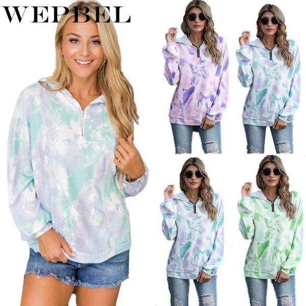 wepbel women's tie-dyed printed hooded sweatshirt autumn casual long sleeve loose zip pullover fashion sweatshirt, Black
wepbel women's tie-dyed printed hooded sweatshirt autumn casual long sleeve loose zip pullover fashion sweatshirt, Black