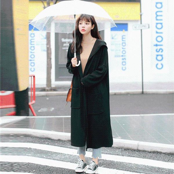 women's trench coats elegant loose womens full sleeve turn-down collar designer solid women, Tan;black
women's trench coats elegant loose womens full sleeve turn-down collar designer solid women, Tan;black