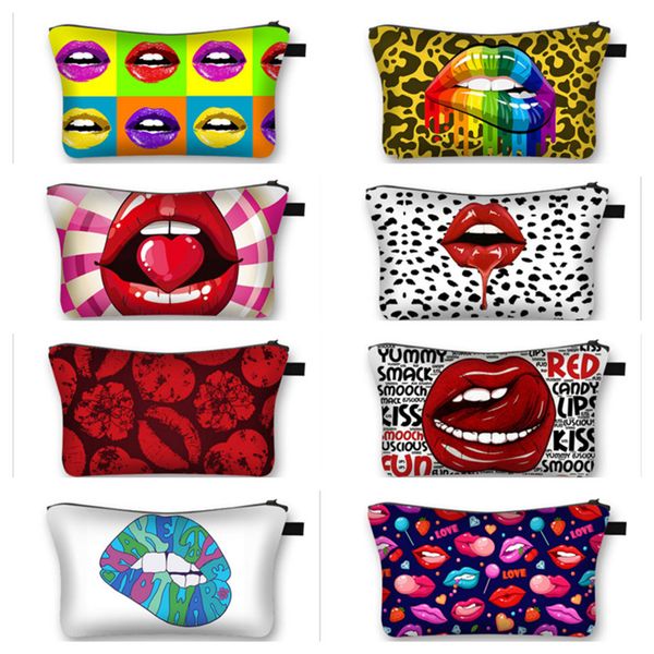 fashion women lips cosmetic makeup bag zipper handbag purse wallet travel toiletry bag valentine day mothday gifts storage totes e123003, Black
fashion women lips cosmetic makeup bag zipper handbag purse wallet travel toiletry bag valentine day mothday gifts storage totes e123003, Black