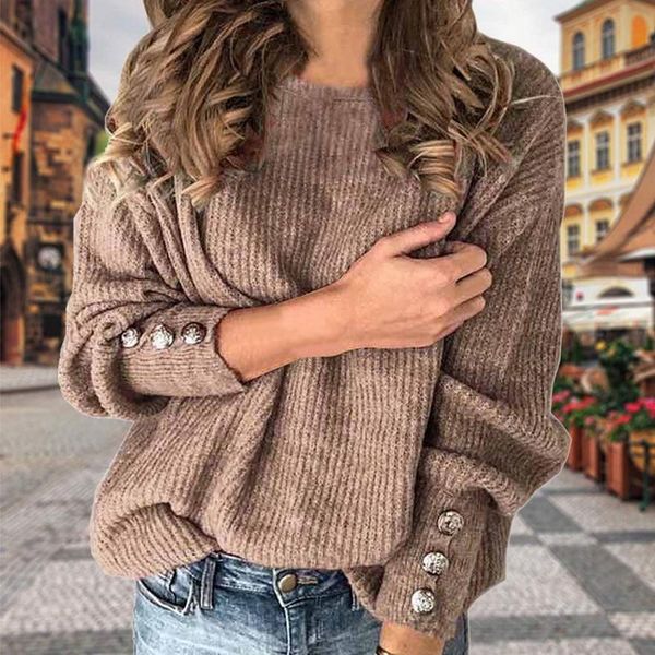 2020 knitted women o-neck sweater pullovers spring autumn basic women buttons sweaters pullover slim fit large size top, White;black
2020 knitted women o-neck sweater pullovers spring autumn basic women buttons sweaters pullover slim fit large size top, White;black