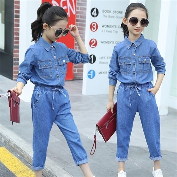 girls' autumn suit 2020 new fashionable korean style children's autumn fashionable clothes women's big children's denim, White
girls' autumn suit 2020 new fashionable korean style children's autumn fashionable clothes women's big children's denim, White