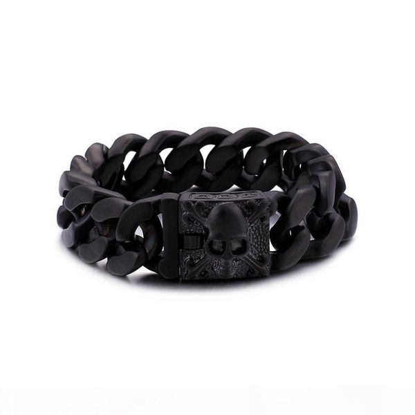 xmas gifts dignified 316l stainless steel mens jewelry 158g huge heavy cuban curb link chain bracelet skull skeleton bangle 23mm 9.2'&#, Black
xmas gifts dignified 316l stainless steel mens jewelry 158g huge heavy cuban curb link chain bracelet skull skeleton bangle 23mm 9.2'&#, Black