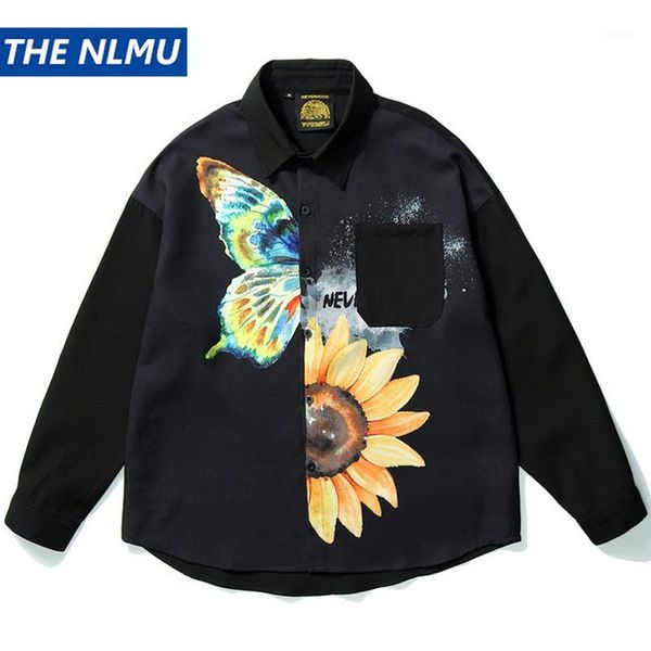 butterfly daisy flowers print long sleeve shirt streetwear 2020 autumn harajuku hip hop loose shirts black white wy1511, White;black
butterfly daisy flowers print long sleeve shirt streetwear 2020 autumn harajuku hip hop loose shirts black white wy1511, White;black