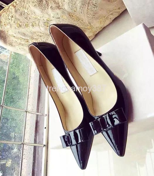 dress shoes professional high heels women's patent leather spring soft mature pointed shoes bow temperament thin heel simple, Black
dress shoes professional high heels women's patent leather spring soft mature pointed shoes bow temperament thin heel simple, Black